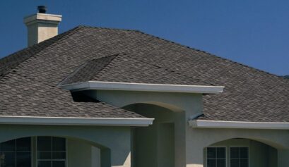 Small image of gray shingle roof on house